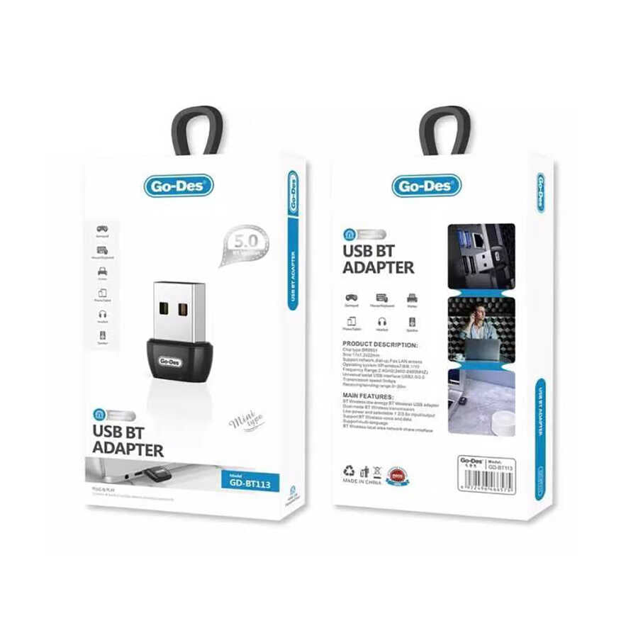 Go-Des GD-BT113 USB Bluetooth Adaptör - 8 Go-Des GD-BT113 USB Bluetooth Adaptör - 8